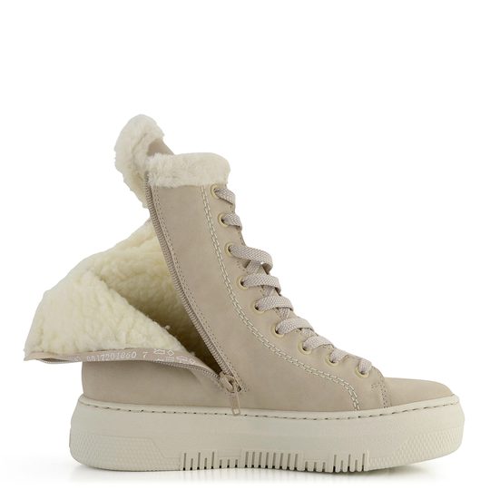 Rieker šnurovacia členková obuv na platforme béžová Ginger/Bianco M1980-62