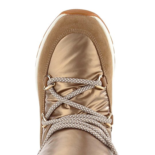 Geox kotník s kožešinkou a membránou Falena ABX tobacco D16HXC02285C6777