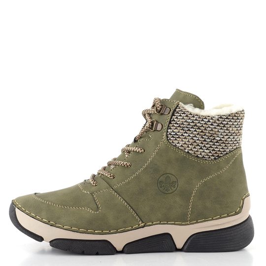 Rieker šněrovací kotník liane/schwarz-kiesel 45955-54