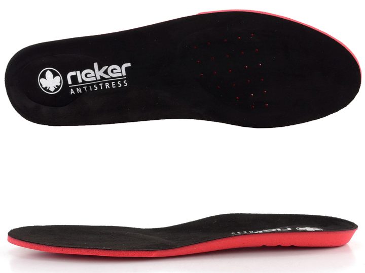 Rieker tenisky na platforme lakované čierne N2501-00