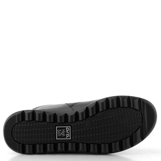 Ara širší kožený kotník s vnějším zipem Schwarz Toronto 12-40413-01