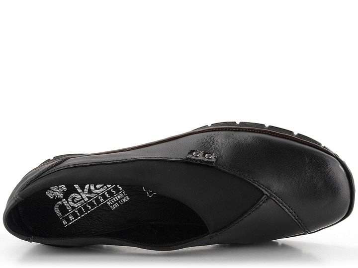 Rieker polobotky na klínku černé 53763-00