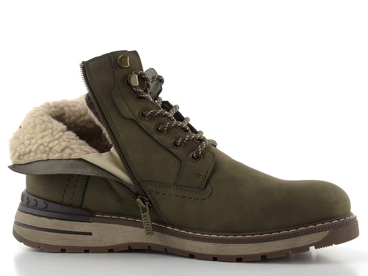 Mustang pánský šněrovací kotník khaki 15M0011001
