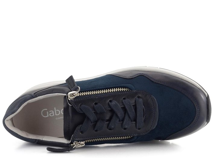 Gabor široké tenisky so zipsami tmavo modré 46.308.66