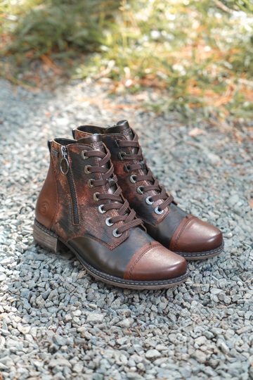 Remonte šněrovací kotník s membránou tmavě hnědý D4382-25