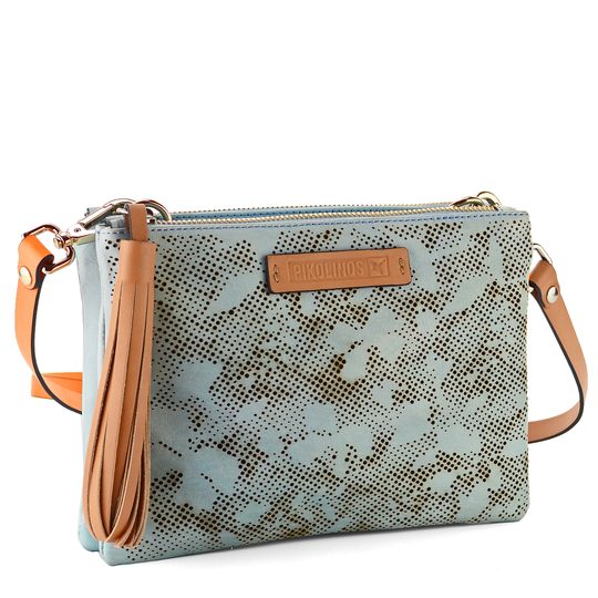 Pikolinos crossbody kabelka s ornamentem Aqua WHA-158