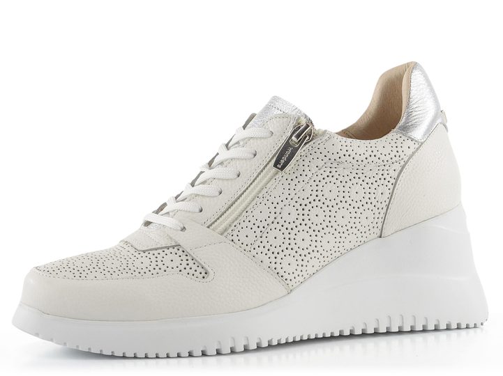 Wonders dámské tenisky na klínu Offwhite/Plata G-6603