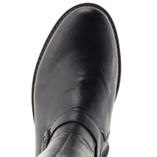 Remonte kozačky černé s přezkami R6590-01