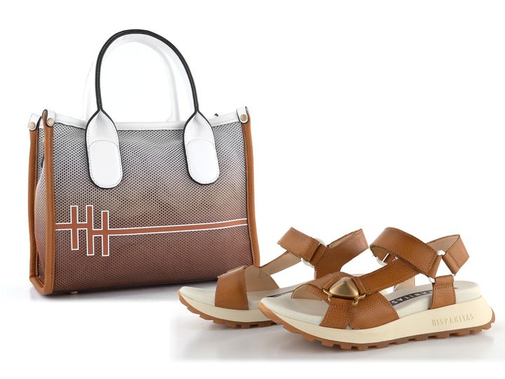 Hispanitas malá kabelka Cuoio/White BV253825