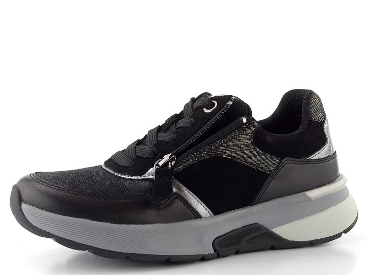Gabor tenisky so zipsom schwarz kombi 76.847.67