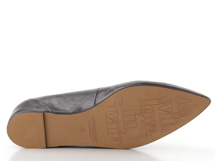 Wonders metalické baleríny plomo  A-3802