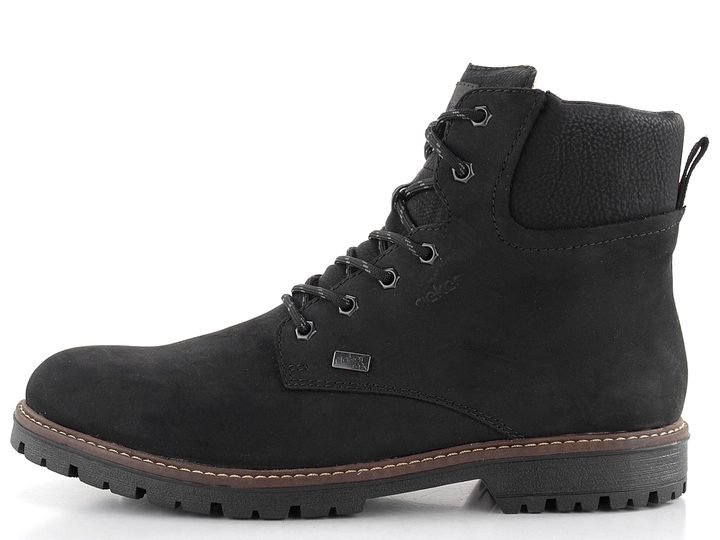 Rieker pánska vyteplená členková obuv s membránou čierna F3606-00