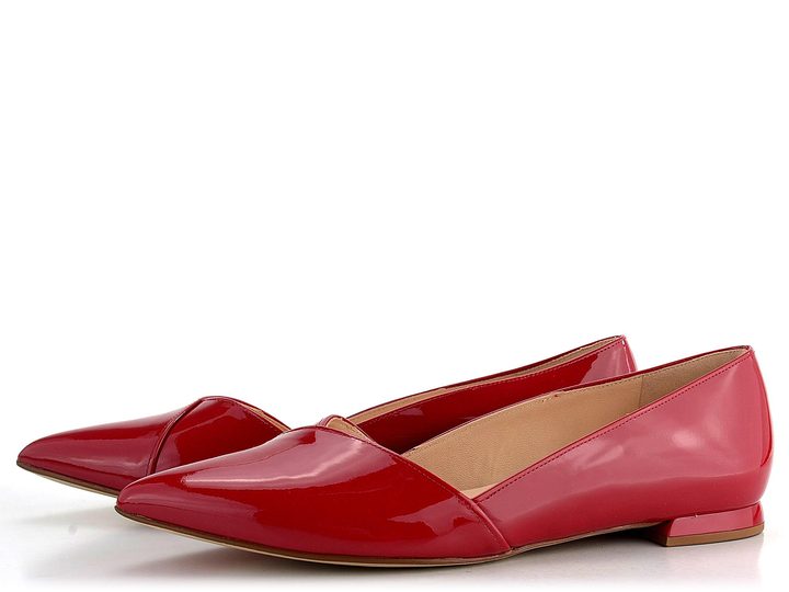 Högl vykrojené lakované baleríny Red 0-170004