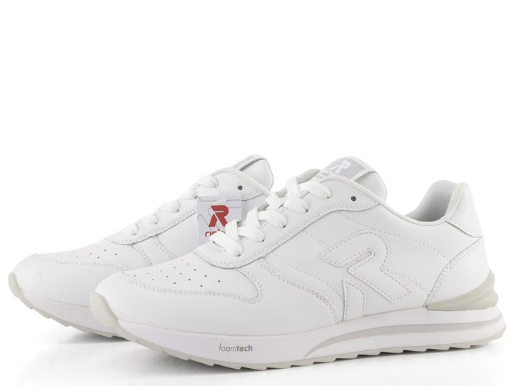 Rieker Sport kožené bílé tenisky W2401-80