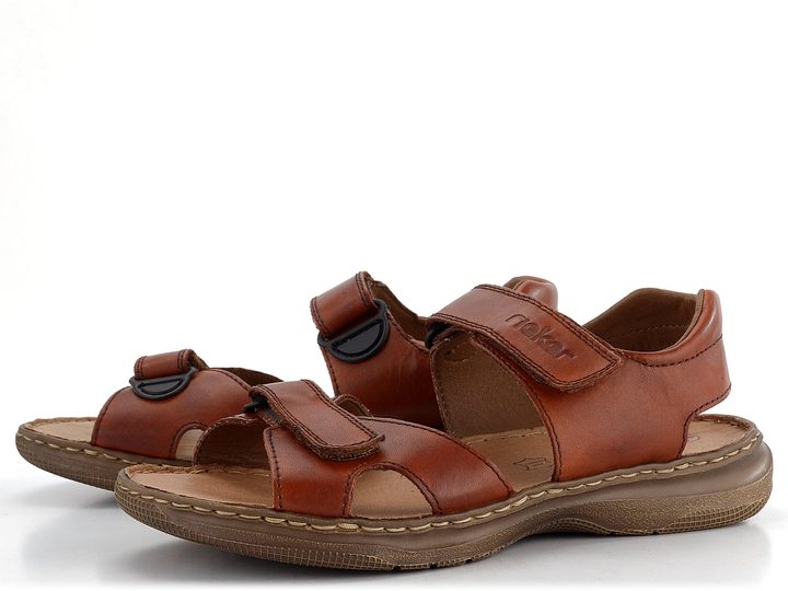 Rieker pánské páskové sandály světle hnědé 21461-24