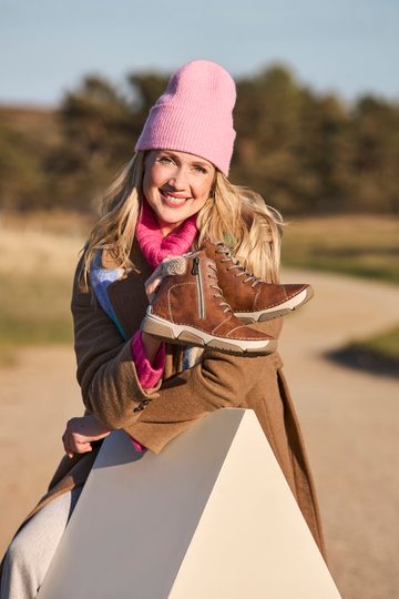 Rieker šněrovací kotník se zipem zimt/lehm 45931-24