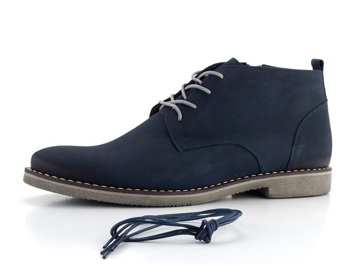 Barton pánský nubukový nižší kotník modrý MBZ5