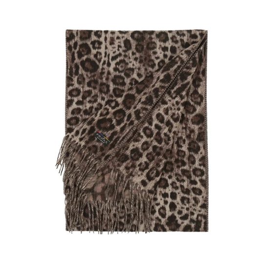 Fraas kašminkový šál s leopardím vzorem 625353-860
