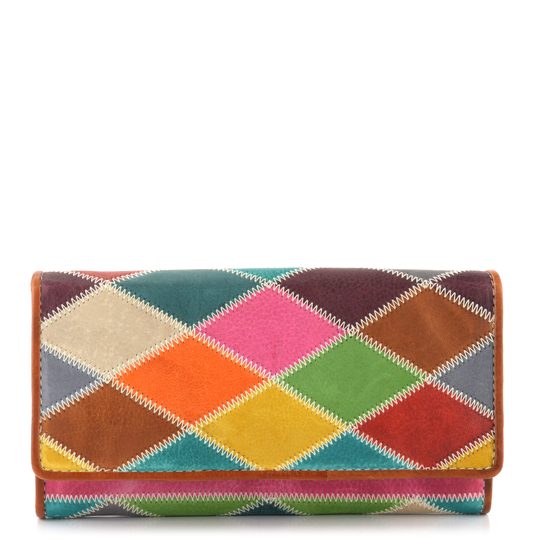 Dámská peněženka psaníčko sešívaná barevná V-17/DK Framing Caramel