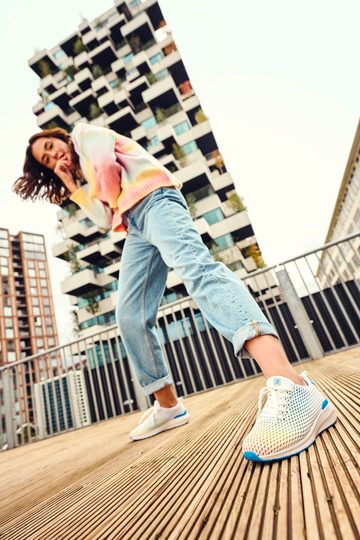 Rieker Revolution tenisky na šněrování bílé/duhové 40101-90