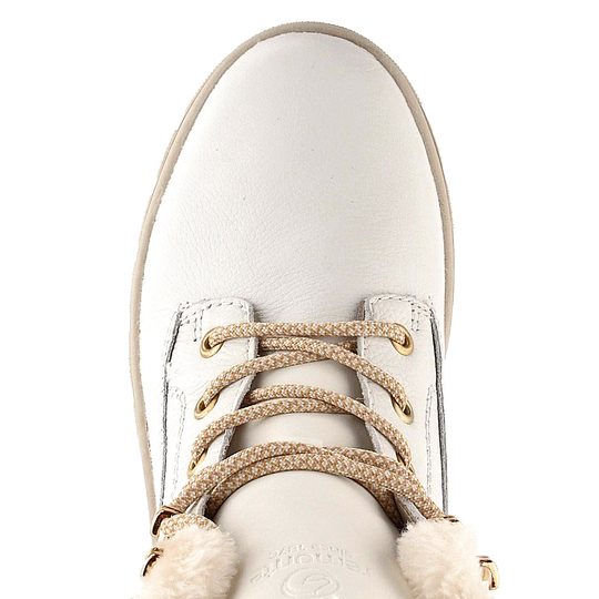 Remonte biela šnurovacia členková obuv s membránou D0E71-80