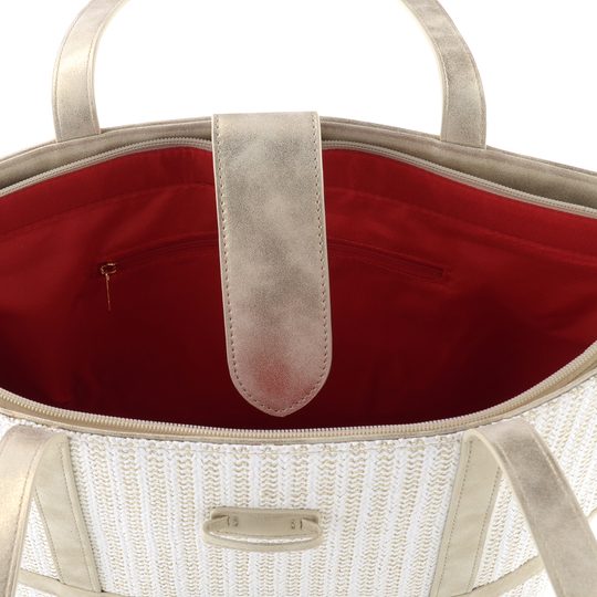 Remonte shopper kabelka weiss-gold/muschel Q0764-80