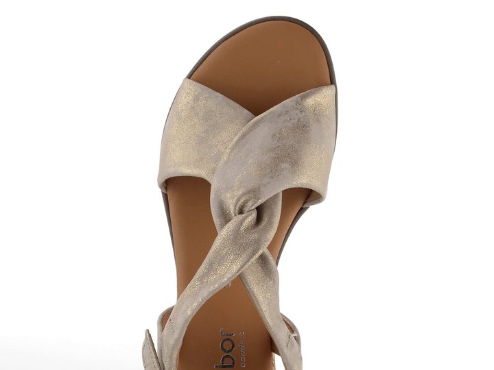 Gabor metalické sandály na klínu Muschel 62.751.95