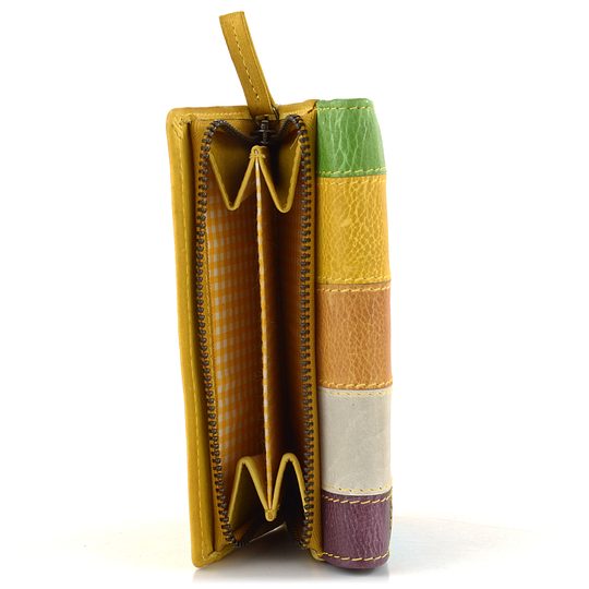 Dámska peňaženka patchwork yellow/multi LG-11/D