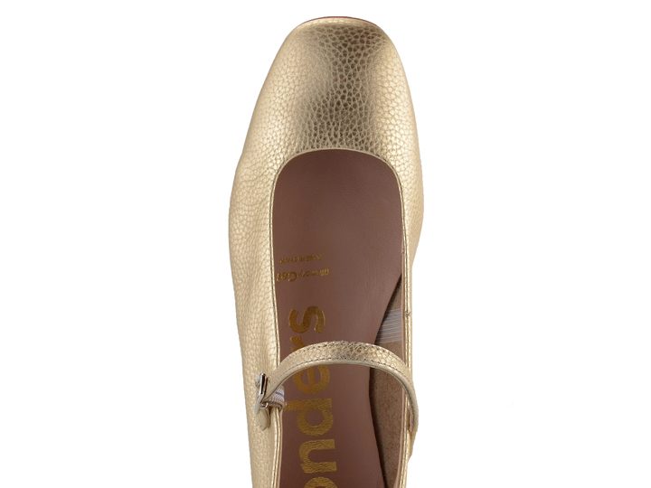 Wonders baleríny s pásikom metalické Platino A-86101