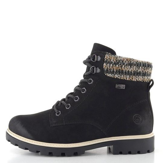 Remonte šněrovací kotník s membránou černý D8487-03