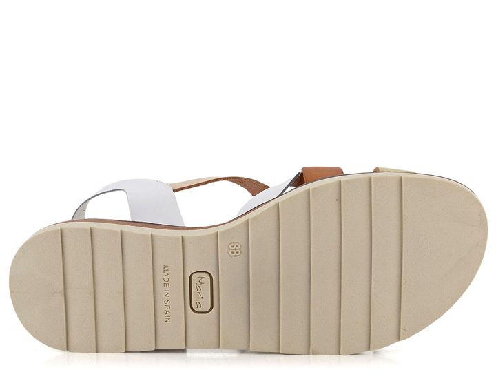 Marila sandály na klínku Betiana Combi Blanco 3