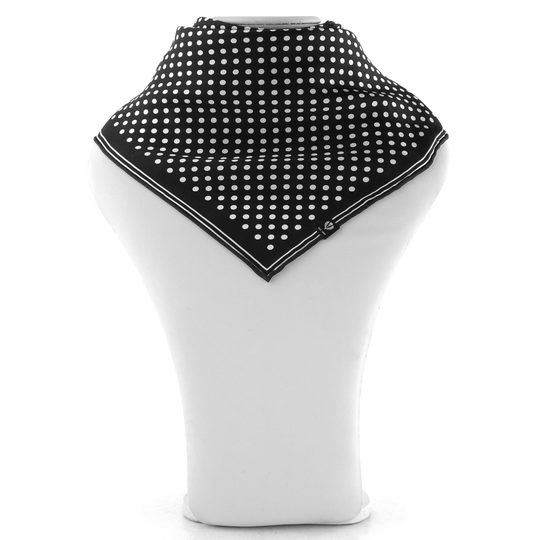 Fraas hedvábný šátek černý s puntíky 612168-990