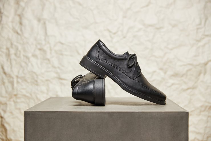 Rieker poltopánky čierne extra šírka B0812-00