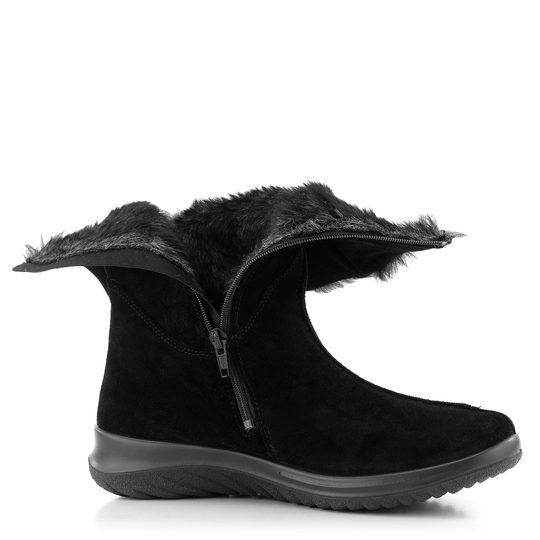 Legero semišové polokozačky s membránou GORE-TEX černé 2-009576-0000