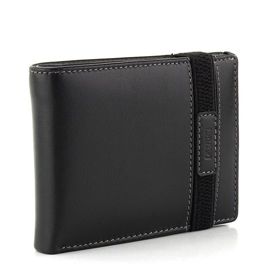 Lagen pánská peněženka s gumičkou černá 61178