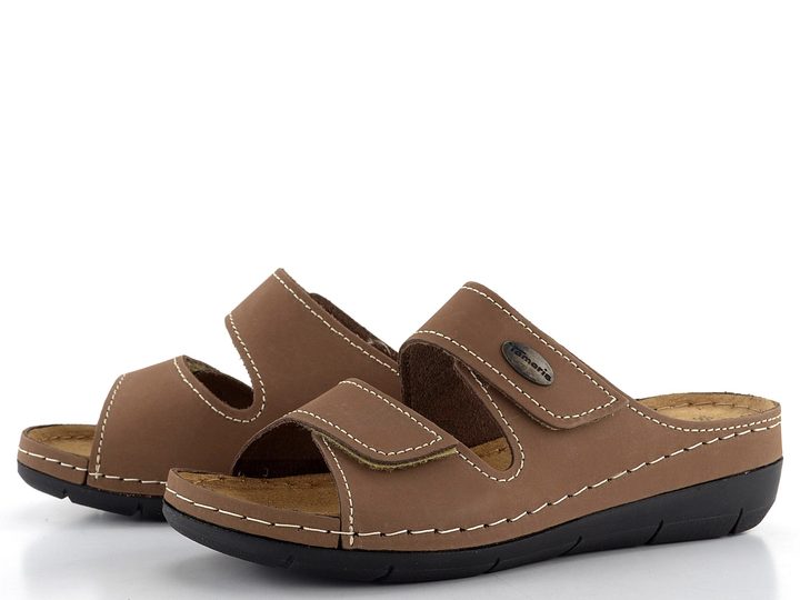 Tamaris fuzbetové pantofle Taupe 1-27510-41