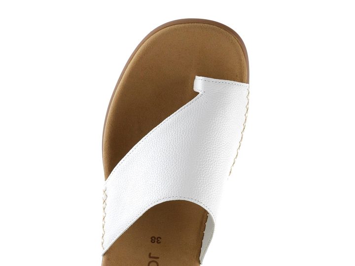 Gabor šľapky žabky biele Weiss 03.700.21