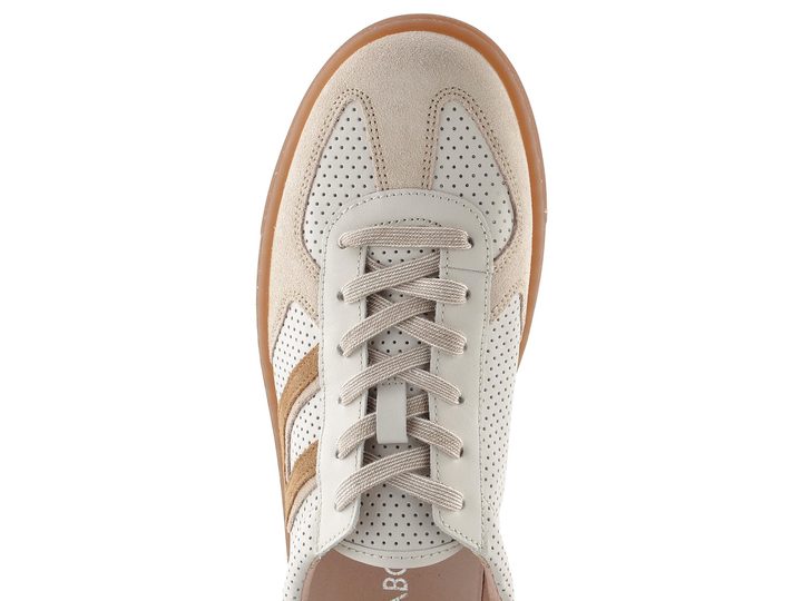 Gabor široké tenisky offwhite/walnut kombi 86.545.60