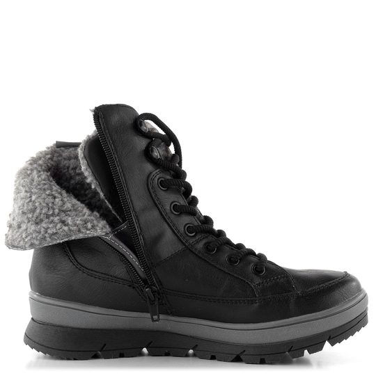 Jana šněrovací zimní kotník s membránou Black 8-26271-29