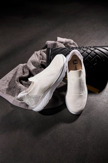 Rieker úpletové nazúvacie tenisky Weiss/Ice M5072-80