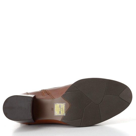 Regarde šněrovací kotník na podpatku Jolene-30 cuoio