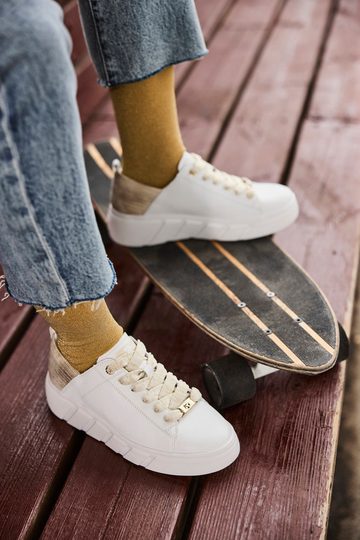 Rieker dámske tenisky Weiss/Muschel W2602-81