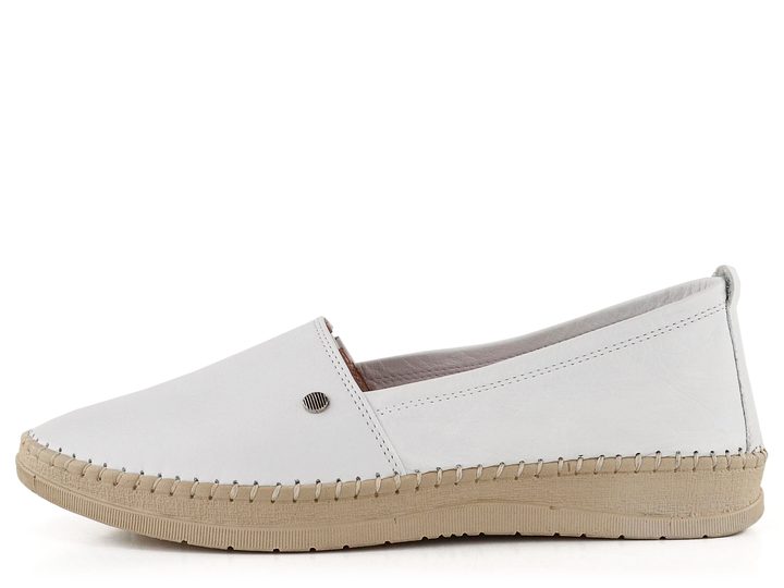 Looke kožené mokasíny Pascale white L0599_03