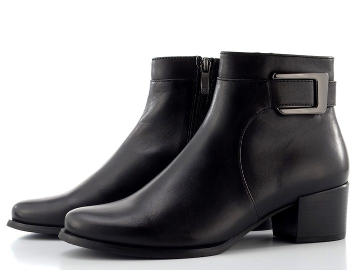 Regarde zipový kotník na podpatku Jolene-27 black