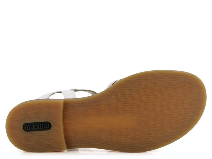 Remonte biele pásikové sandále D3673-80