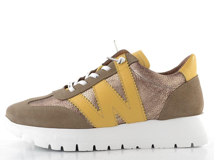 Wonders dámské tenisky taupe/oro/yellow A-2476