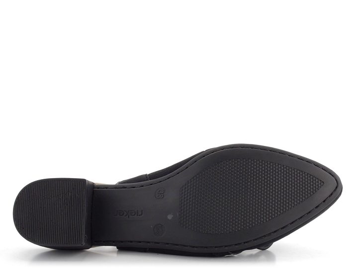 Rieker čierne lodičky s voľnou pätou 47068-00