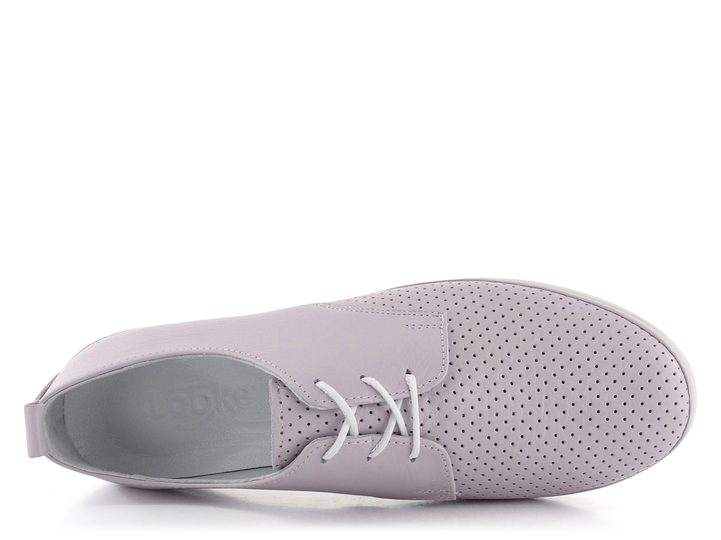 Looke polobotky s perforovanou špičkou Carolina light purple L0590_65