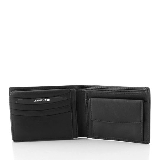 Pánská kožená peněženka černá 12567