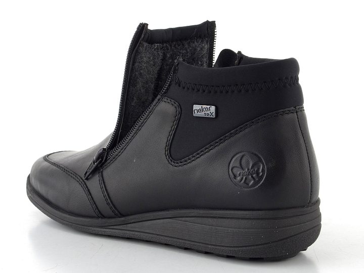 Rieker zipový kotník s membránou černý 47270-00